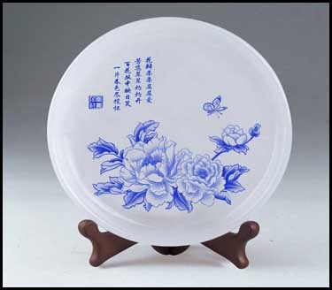 晓燕文化办公-提供礼品玉堂富贵12寸圆盘白