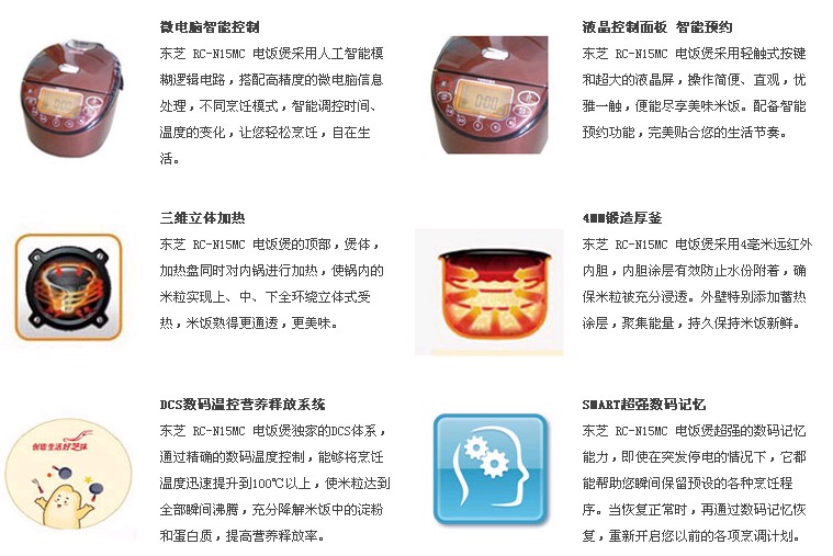 晓燕文化办公-提供东芝系列微电脑电饭煲 RC-N15MC